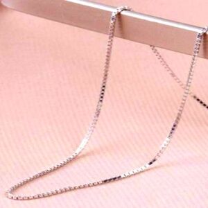Italian 925 Sterling Silver Box Chains In 18” | 20” |22”